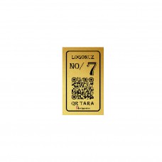 QR Menü Metal Baskı Gold 4,5*7.5cm