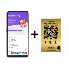 Cep Telefonunuzdaki Dijital Kartvizit – İşletme + NFC Çipli PVC Kartvizit