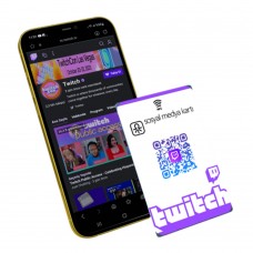 Twitch Takipçi ve Beğeni Arttırma Kartı (NFC / QR)