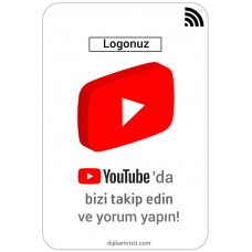 Youtube Takipçi ve Beğeni Arttırma Kartı (NFC / QR)